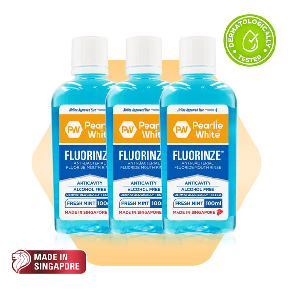 Fluorinze Anti-bacterial Fluoride Mouth Rinse 100ml - Triple Pack