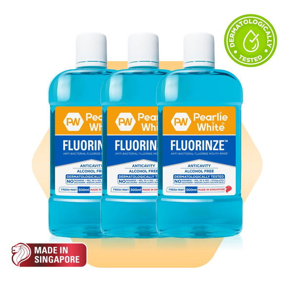 Fluorinze Anti-bacterial Fluoride Mouth Rinse 750ml - Triple Pack