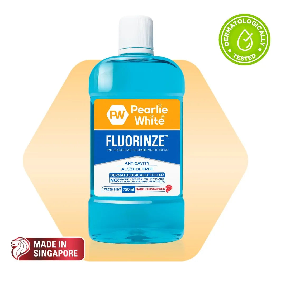 Fluorinze Anti-bacterial Fluoride Mouth Rinse 750ml | Pearlie White