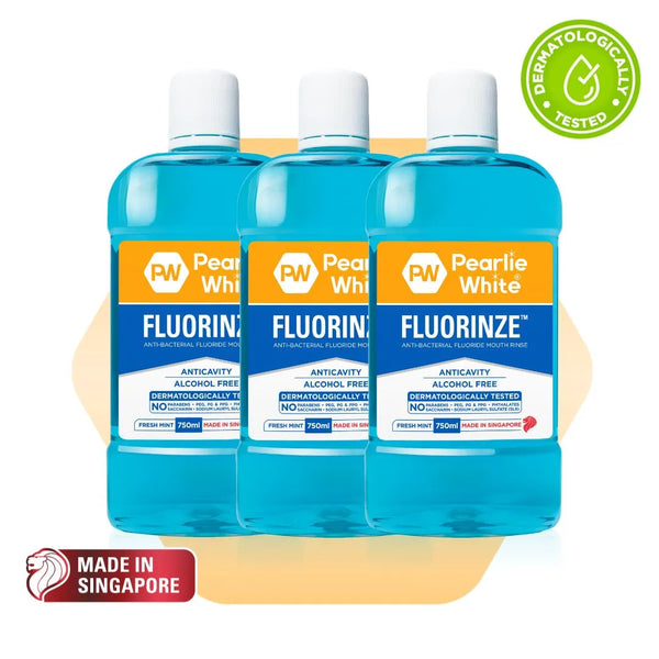 Fluorinze Anti-bacterial Fluoride Mouth Rinse 750ml - Triple Pack