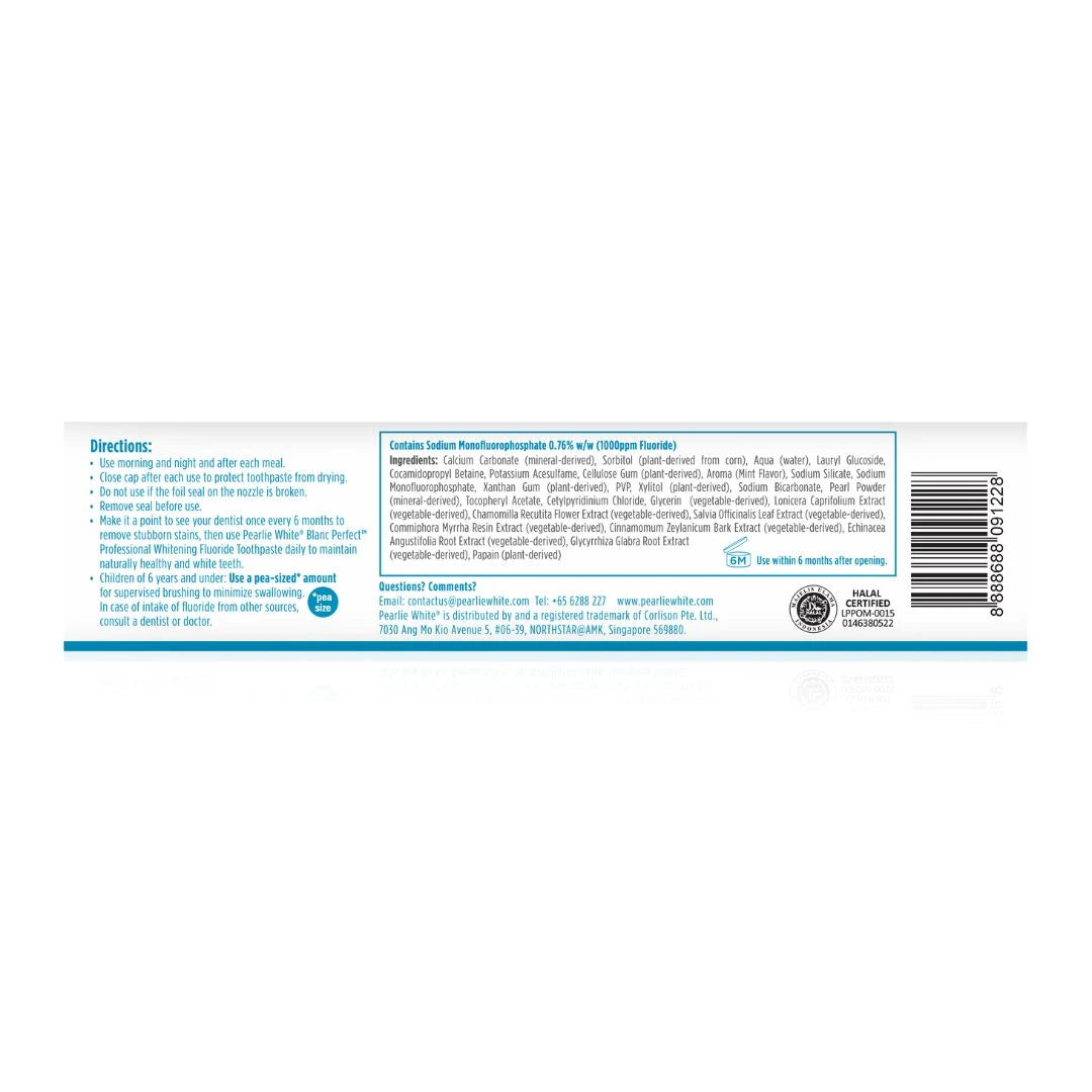 Optimal Blanc Perfect Professional Whitening Fluoride Toothpaste 110g