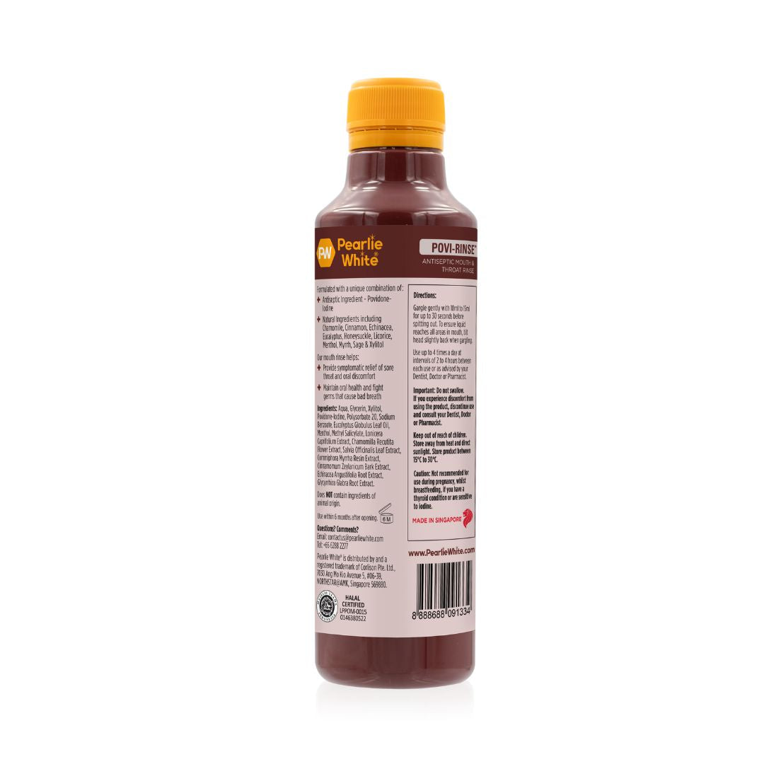 Povi-Rinse™ Antiseptic Mouth & Throat Rinse 250ml