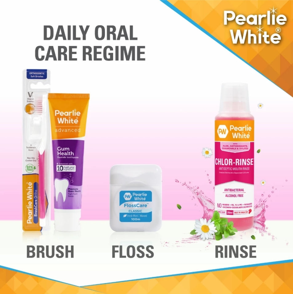 Chlor-Rinse Antiseptic Mouth Rinse 250ml | Pearlie White