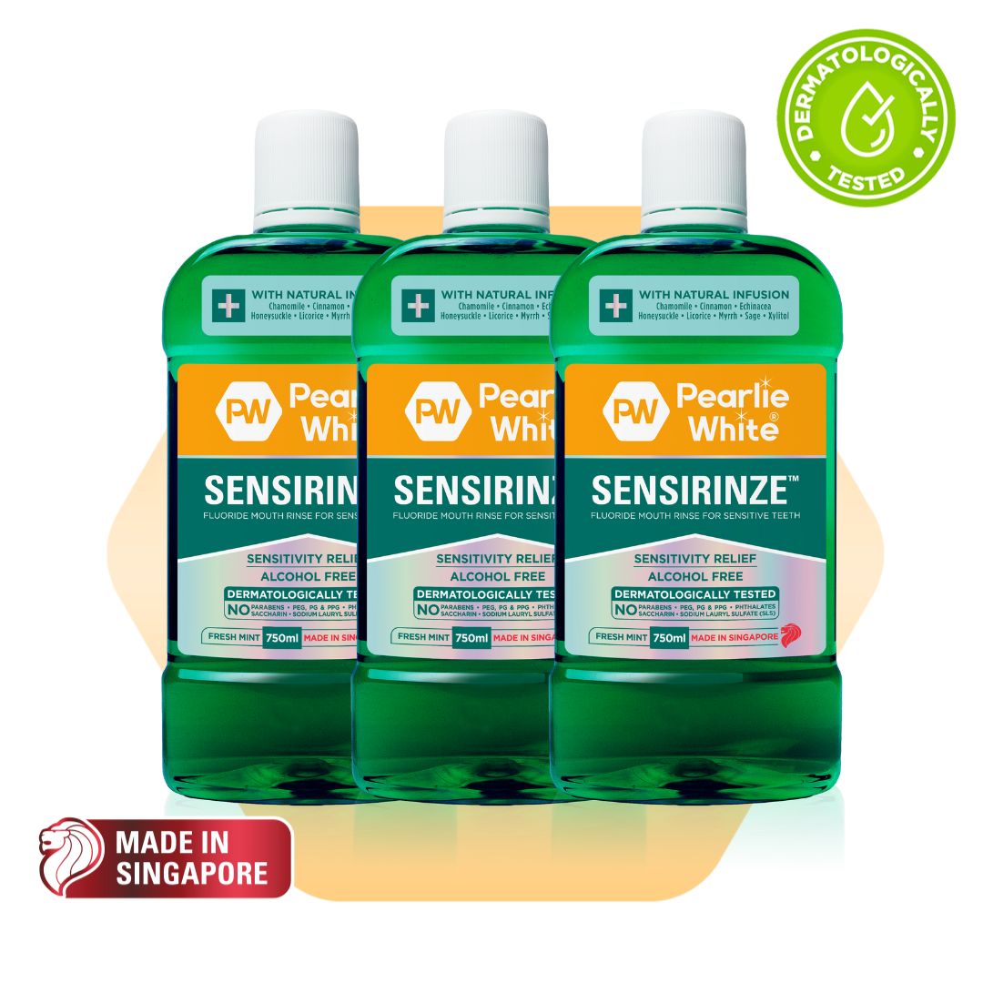 Sensirinze™ Fluoride Mouth Rinse for Sensitive Teeth 750ml - Triple Pack