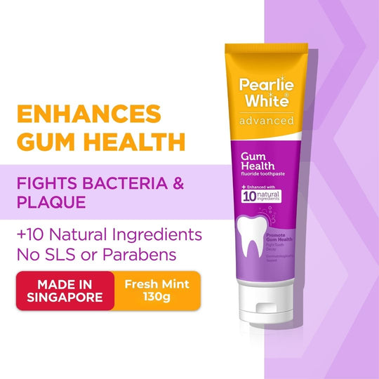 Advanced Gum Health Fluoride Toothpaste 130gm | Pearlie White