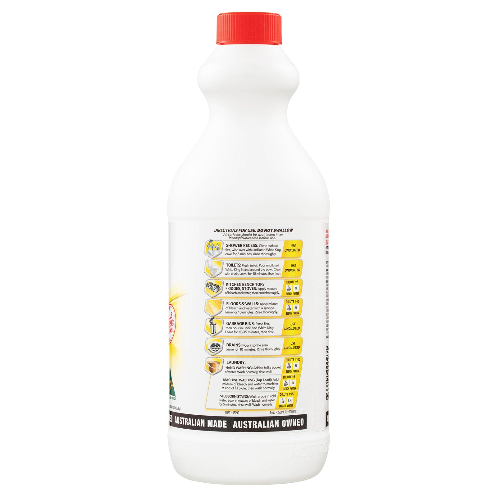 White King Bleach Lemon SRT 1.25L