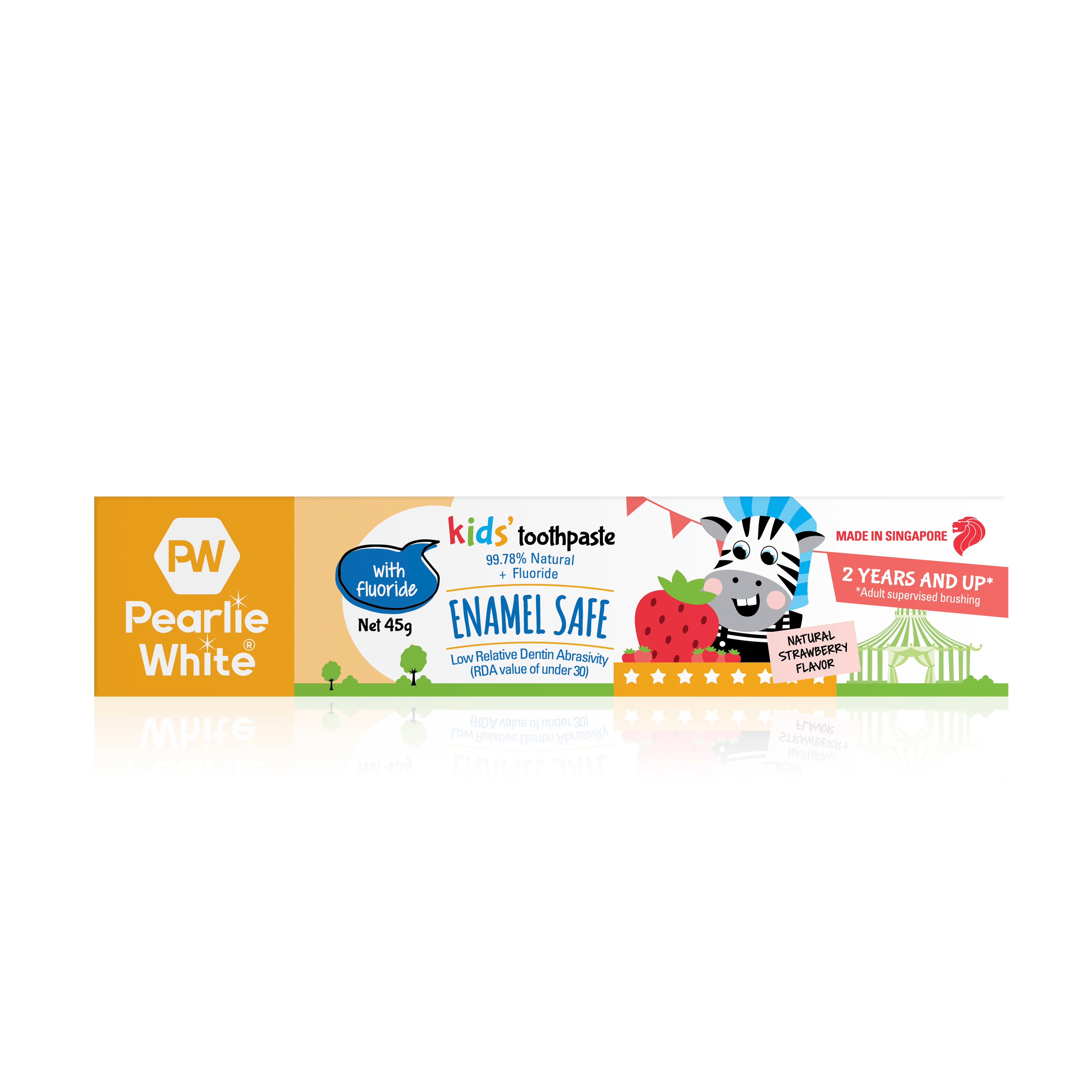 Enamel Safe Kids’ Fluoride Toothpaste (Strawberry) 45g