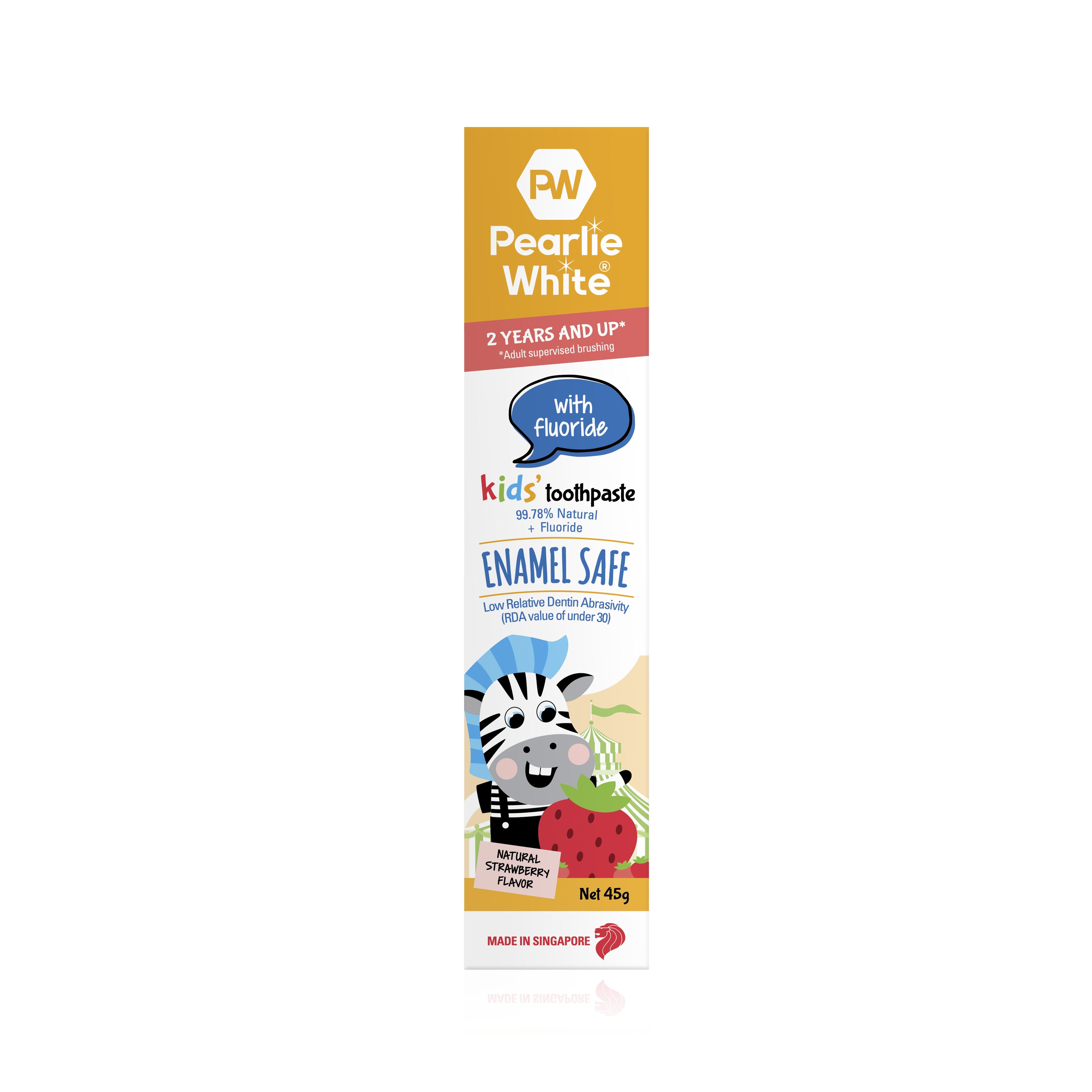 Enamel Safe Kids’ Fluoride Toothpaste (Strawberry) 45g- Triple Pack