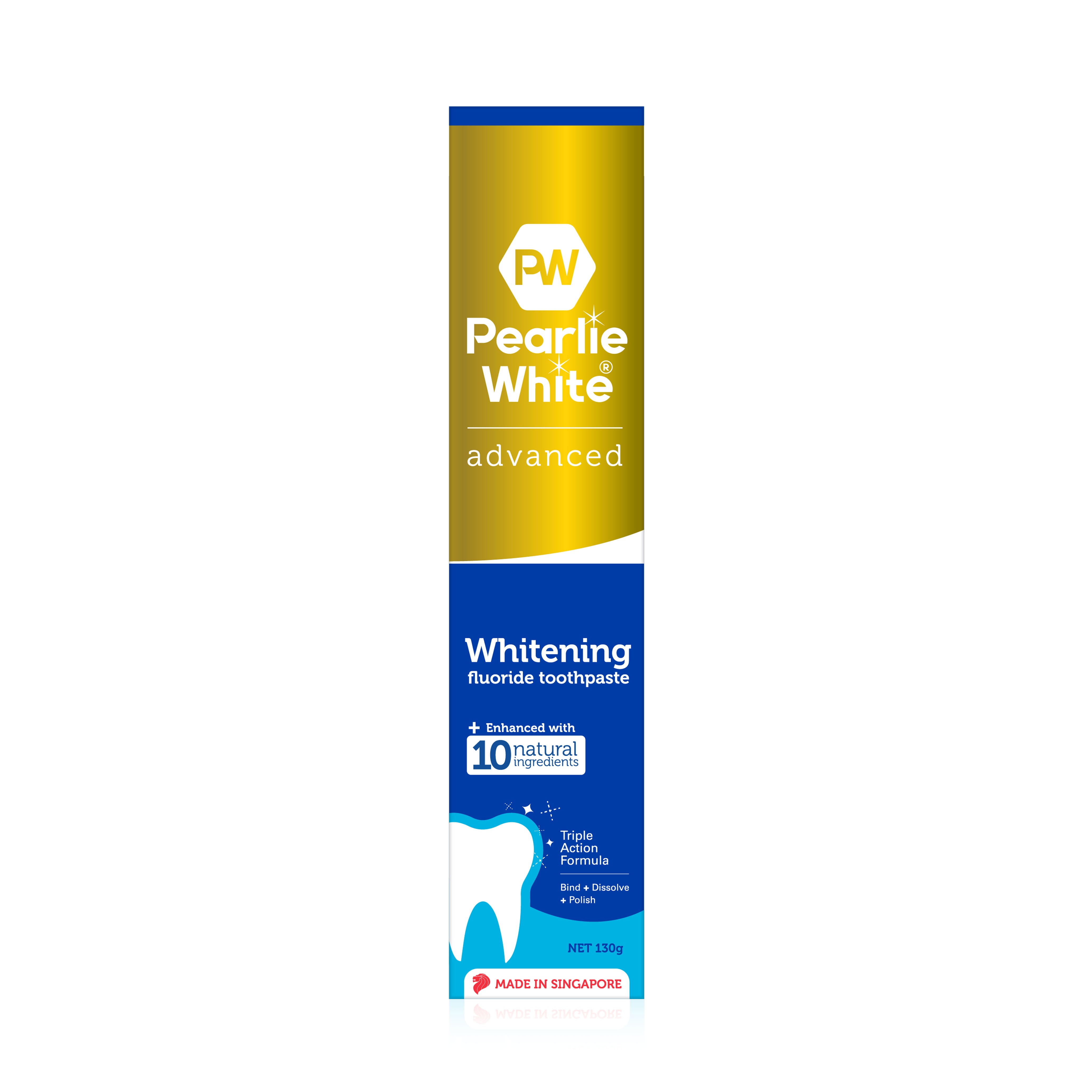 Advanced Whitening Fluoride Toothpaste 130gm- Triple Pack