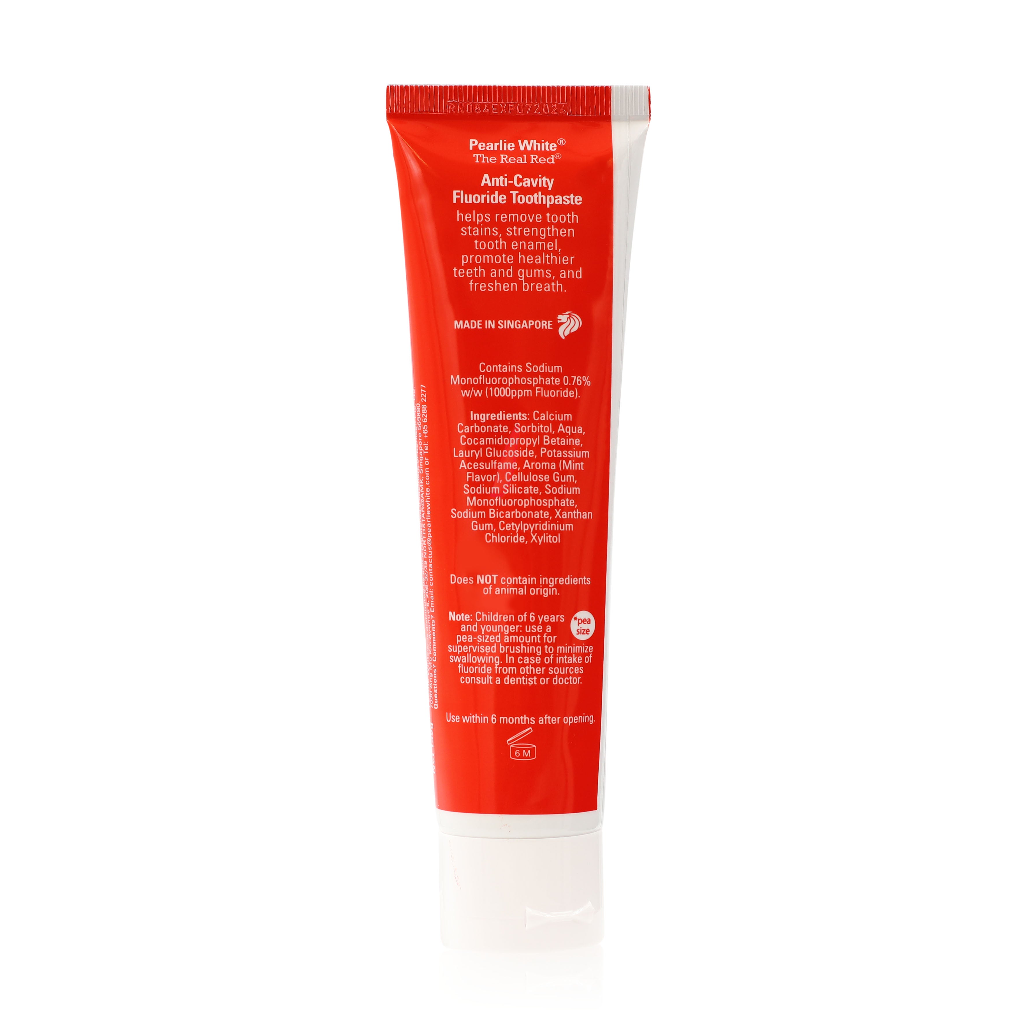The Real Red® Anti-Cavity Fluoride Toothpaste 138gm - Triple Pack ...