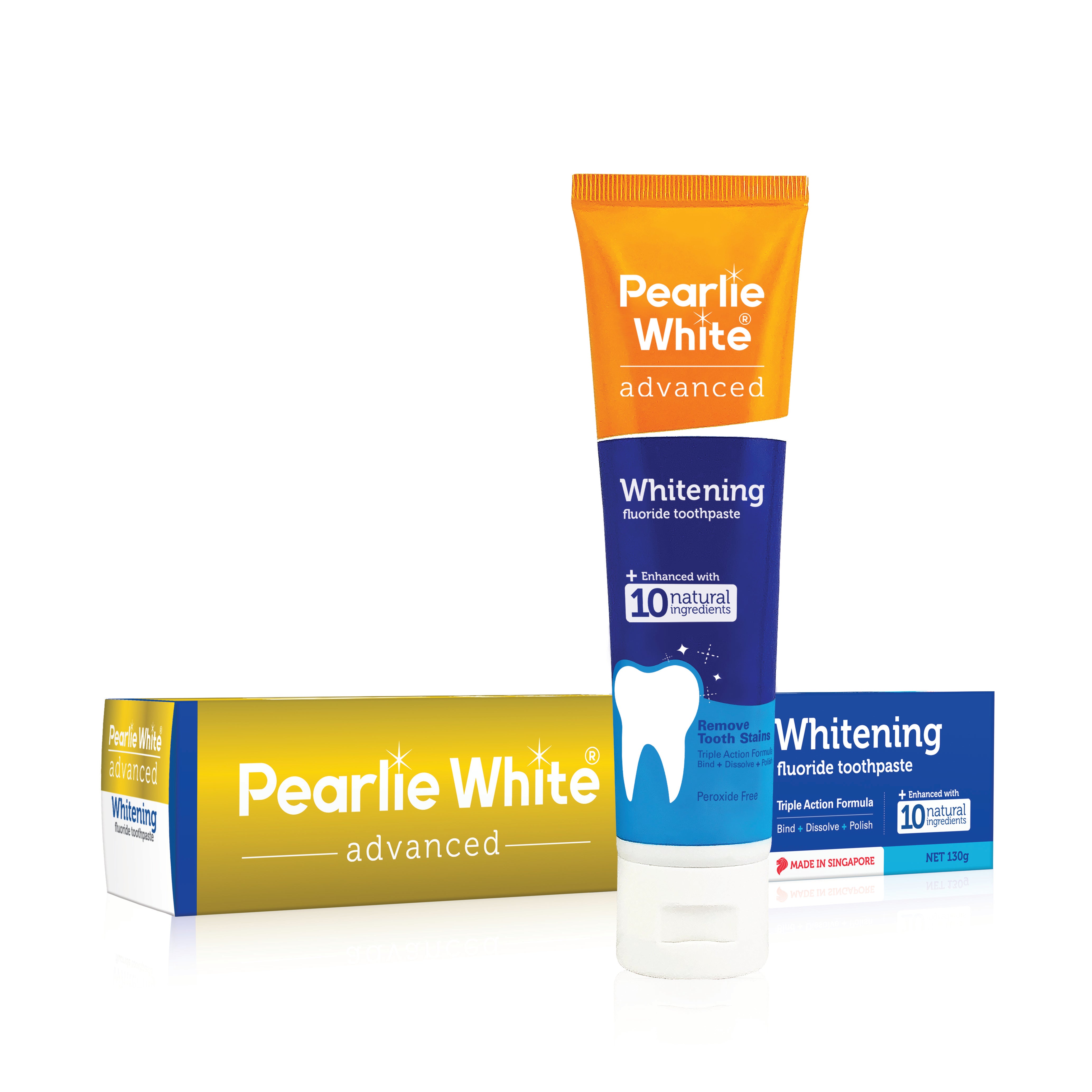 Advanced Whitening Fluoride Toothpaste 130gm