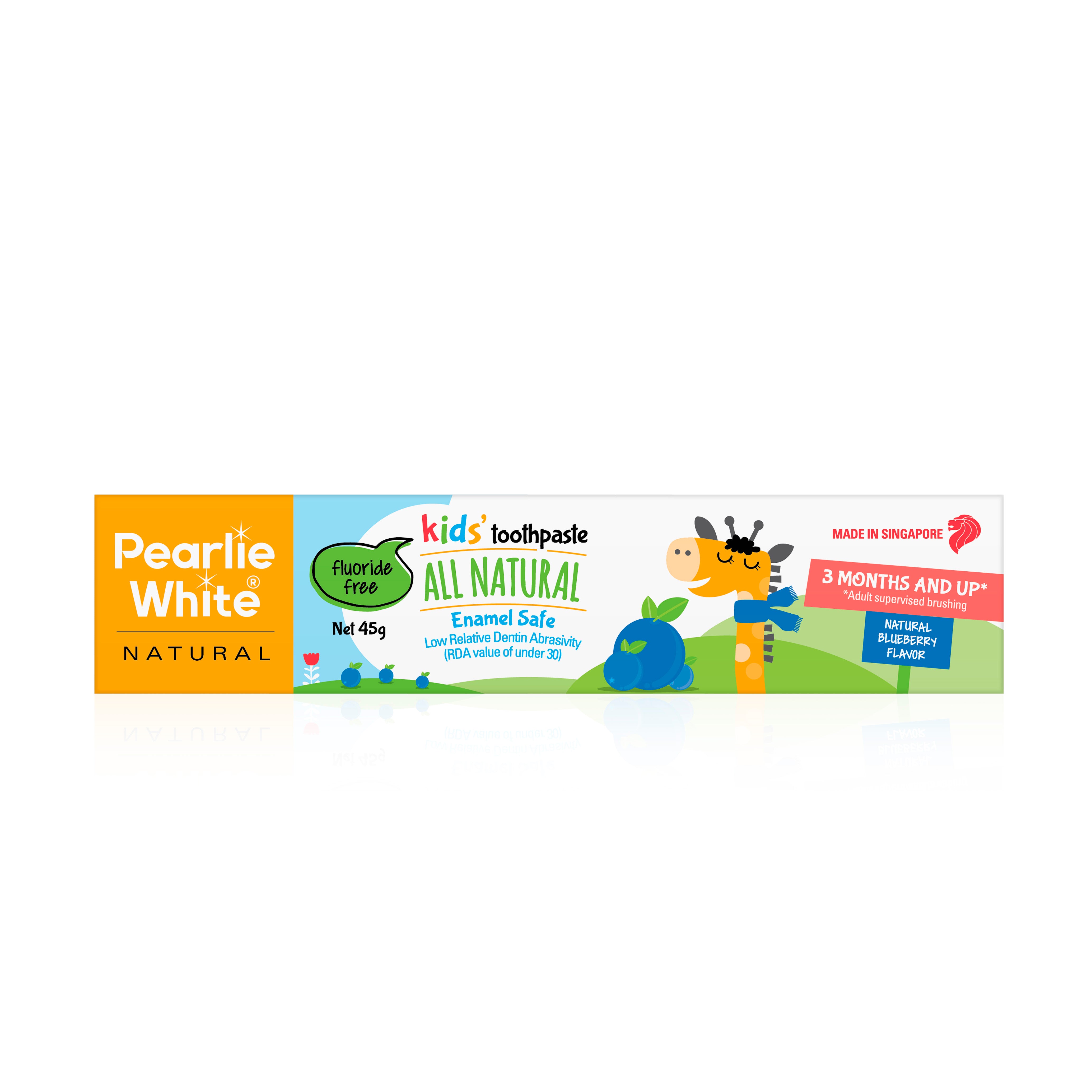 All Natural Enamel Safe Kids’ Toothpaste (Blueberry) 45g