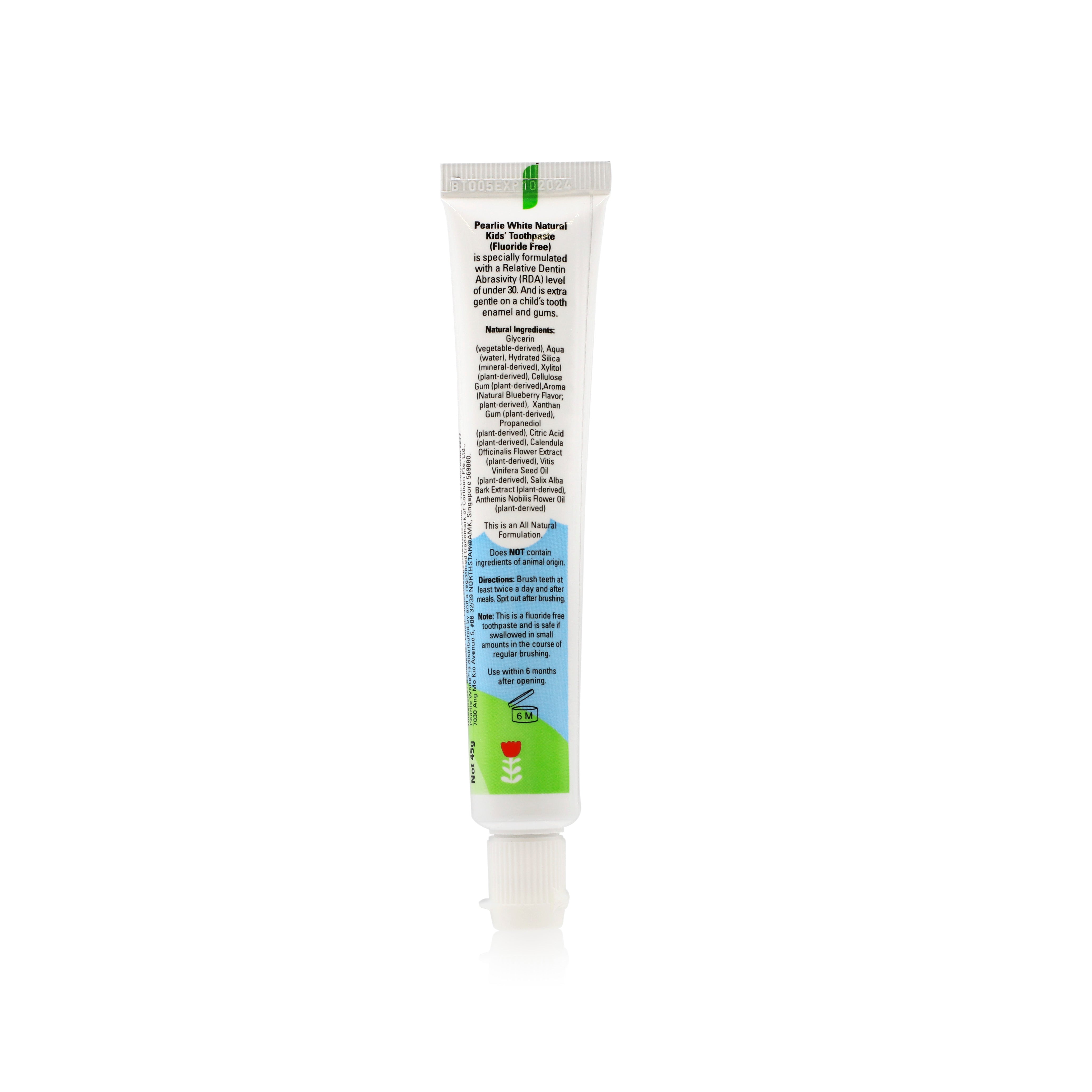 All Natural Enamel Safe Kids’ Toothpaste (Blueberry) 45g- Triple Pack