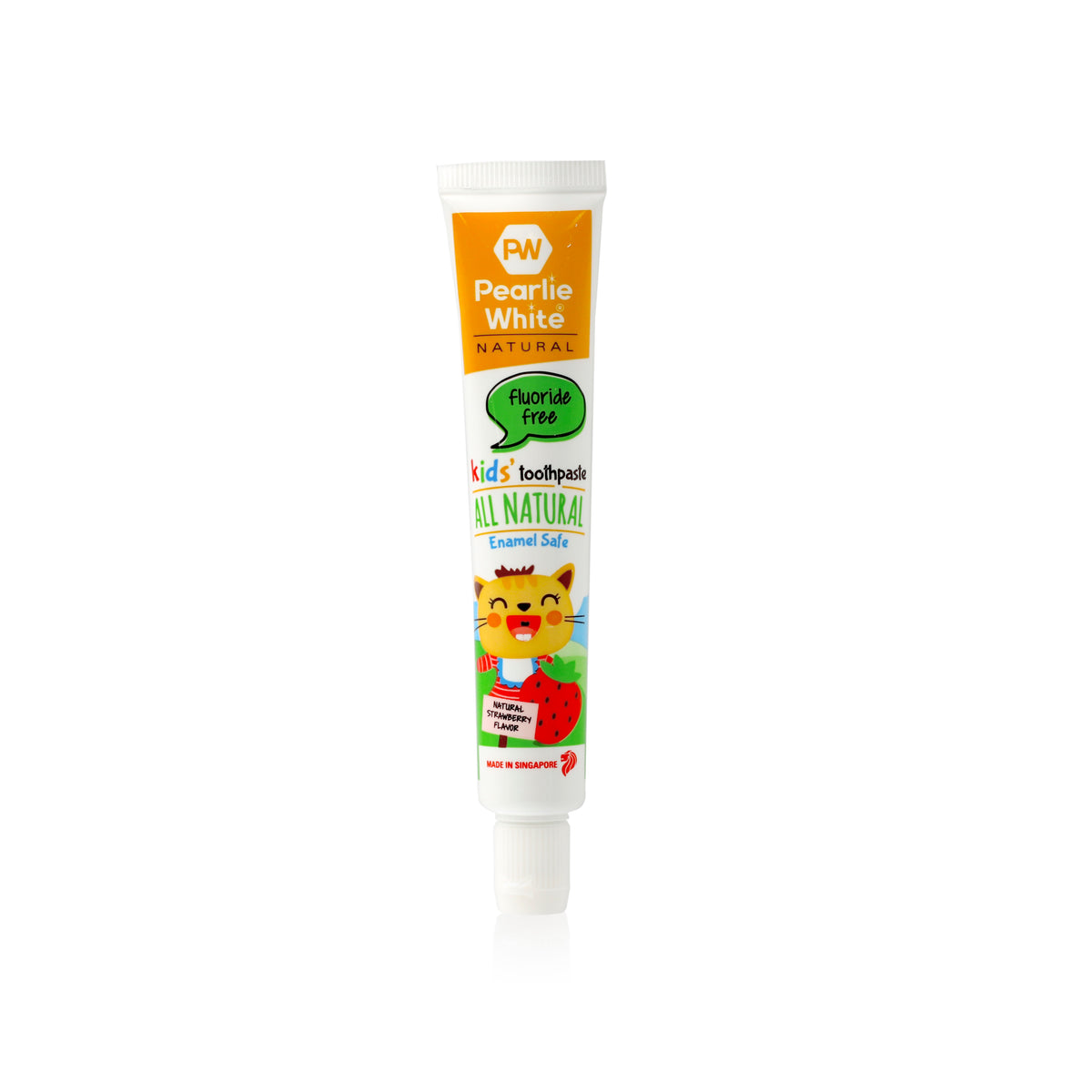 Pearlie White All Natural Enamel Safe Kids Toothpaste Strawberry