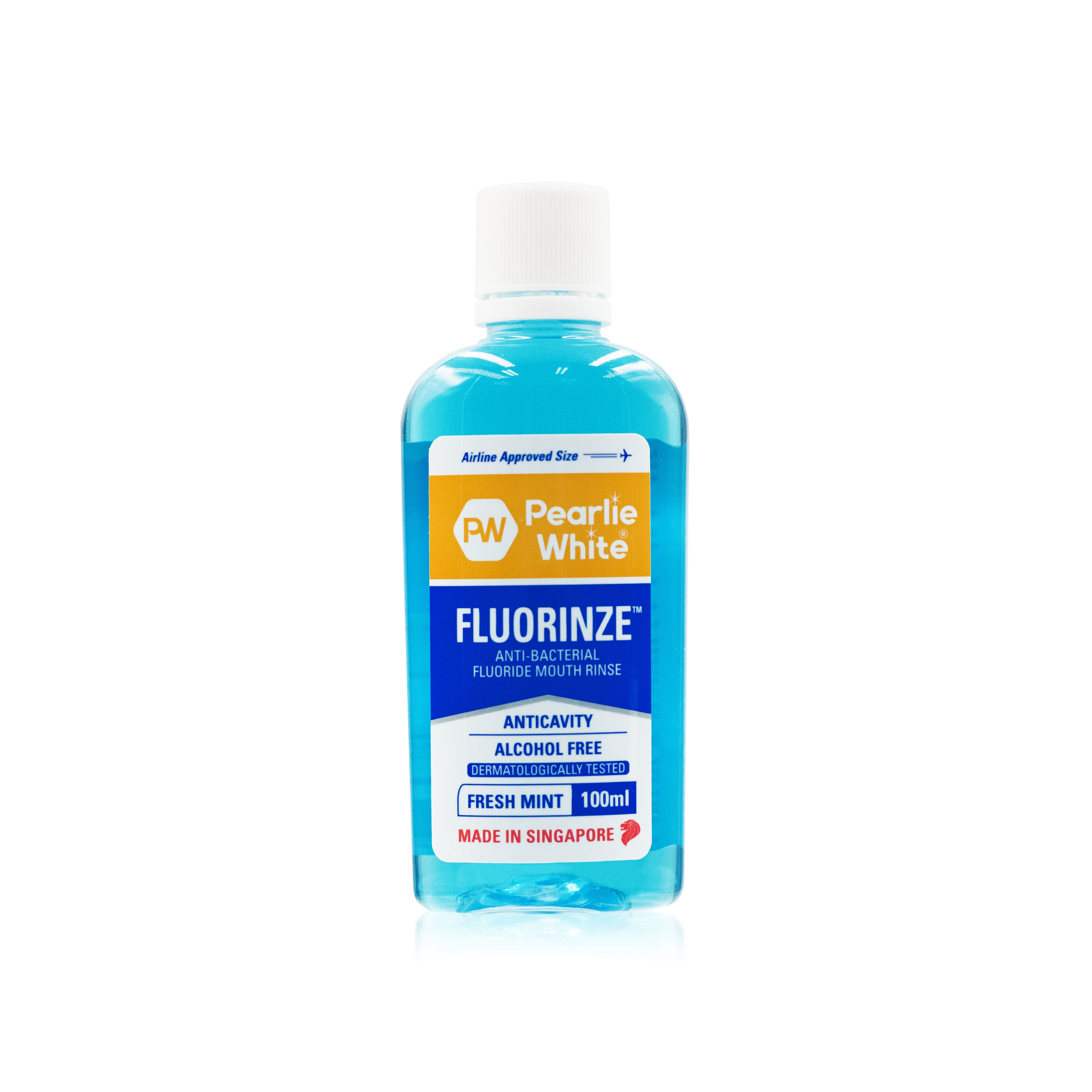 Fluorinze Anti-bacterial Fluoride Mouth Rinse 100ml | Pearlie White