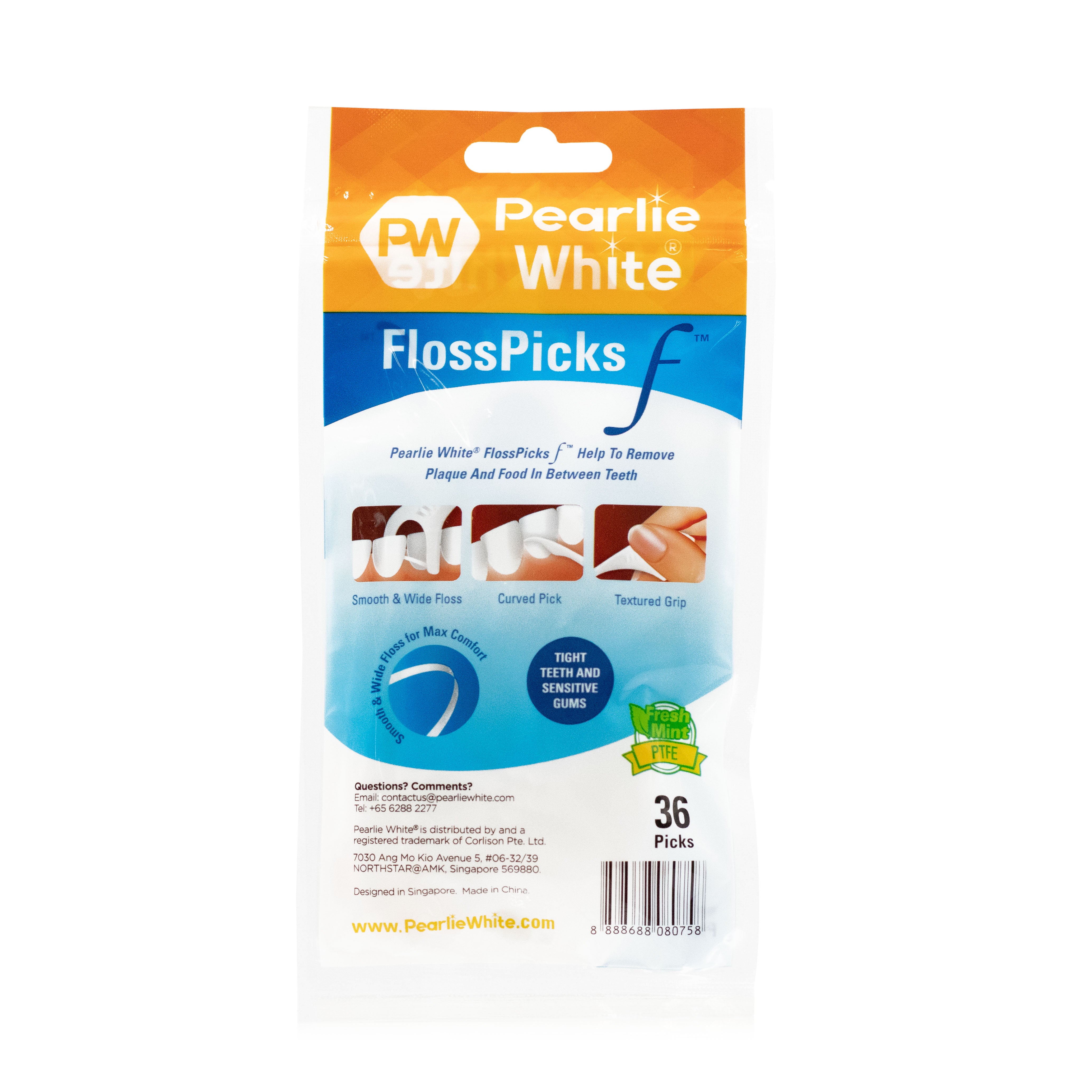 FlossPick F 2-IN-1 PTFE Mint Flosser 36pcs