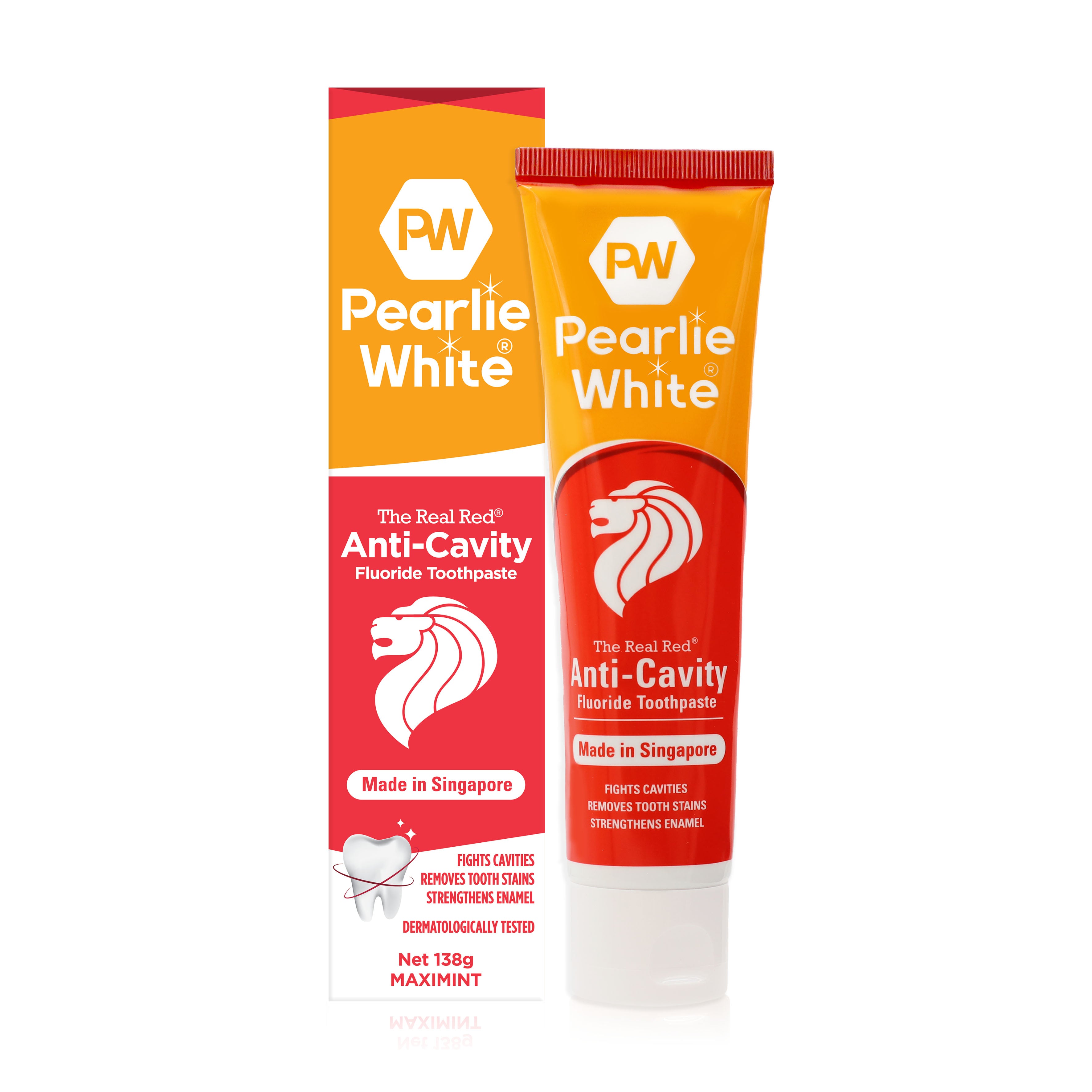 The Real Red® Anti-Cavity Fluoride Toothpaste 138gm - Triple Pack