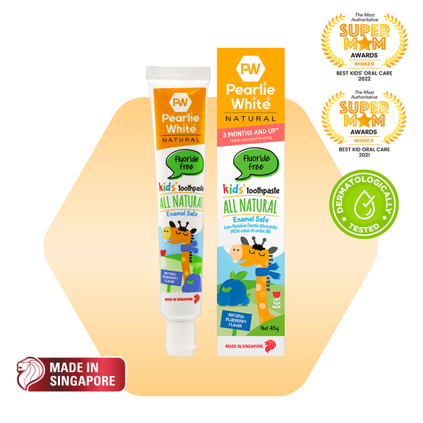 All Natural Enamel Safe Kids’ Toothpaste (Blueberry) 45g