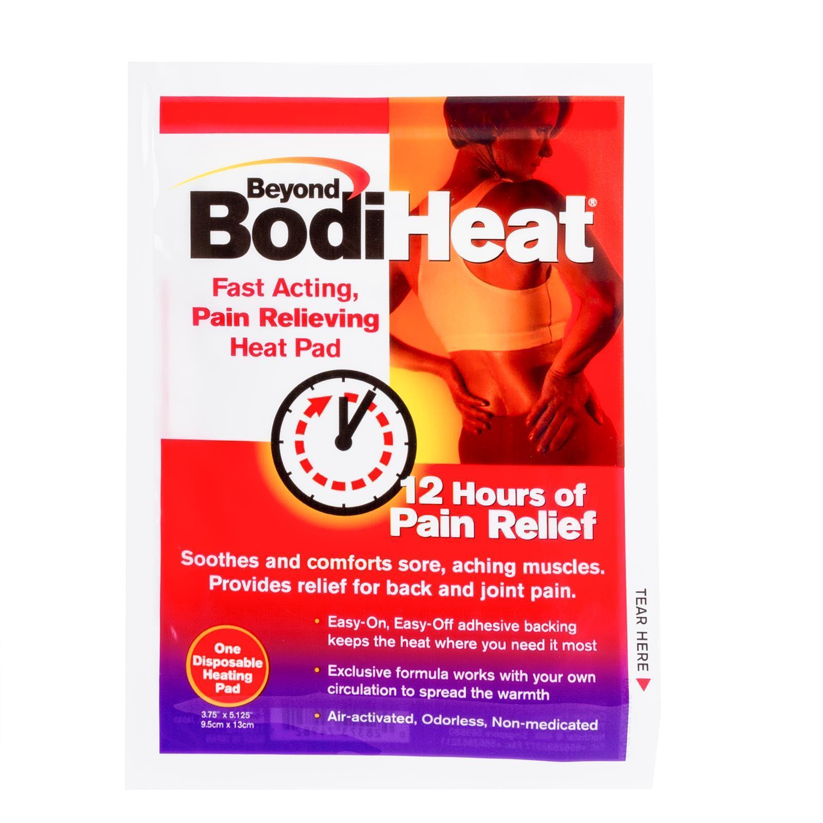 BodiHeat Fast Acting Pain Relieving Heat Pad 1s
