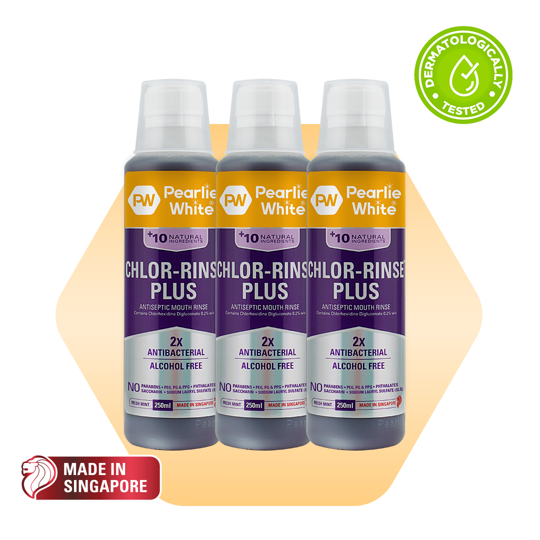 Chlor-Rinse Plus Antiseptic Mouth Rinse 250ml - Triple Pack