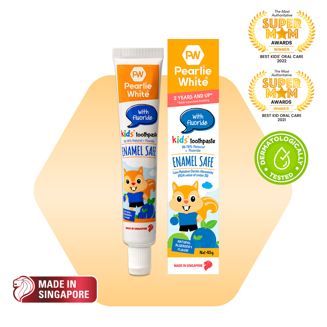 Enamel Safe Kids’ Fluoride Toothpaste (Blueberry) 45g