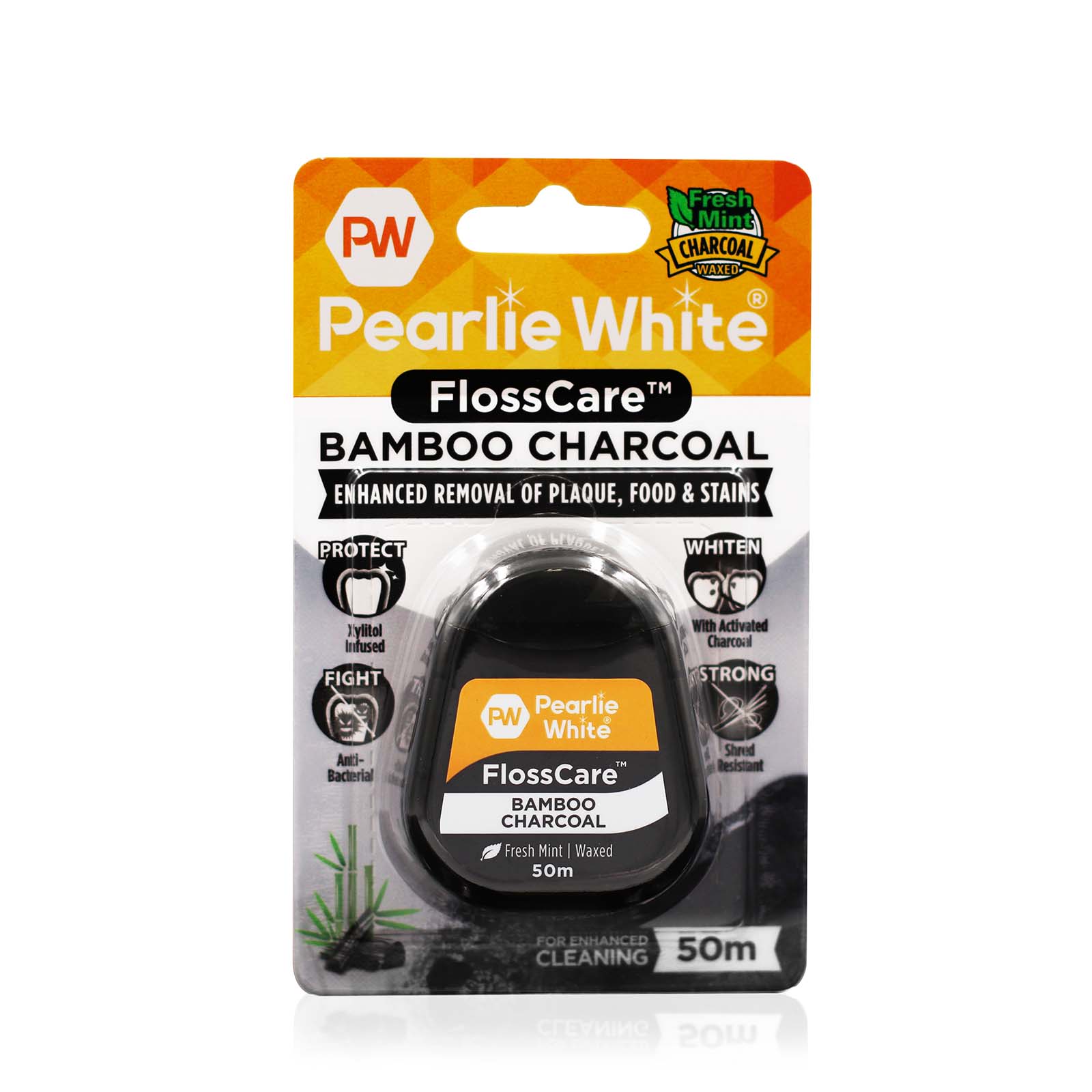 FlossCare Bamboo Charcoal Floss 50m