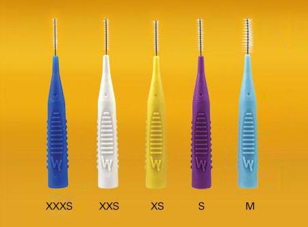 Compact Interdental Brush Variety Kit - 5 Interdental Brushes with Travel Case