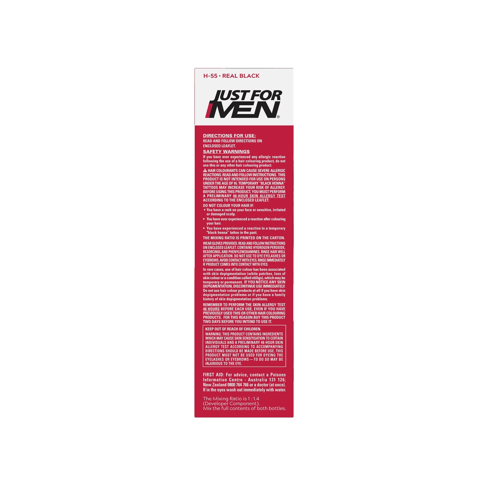 JFM Shampoo-In Hair Color Real Black