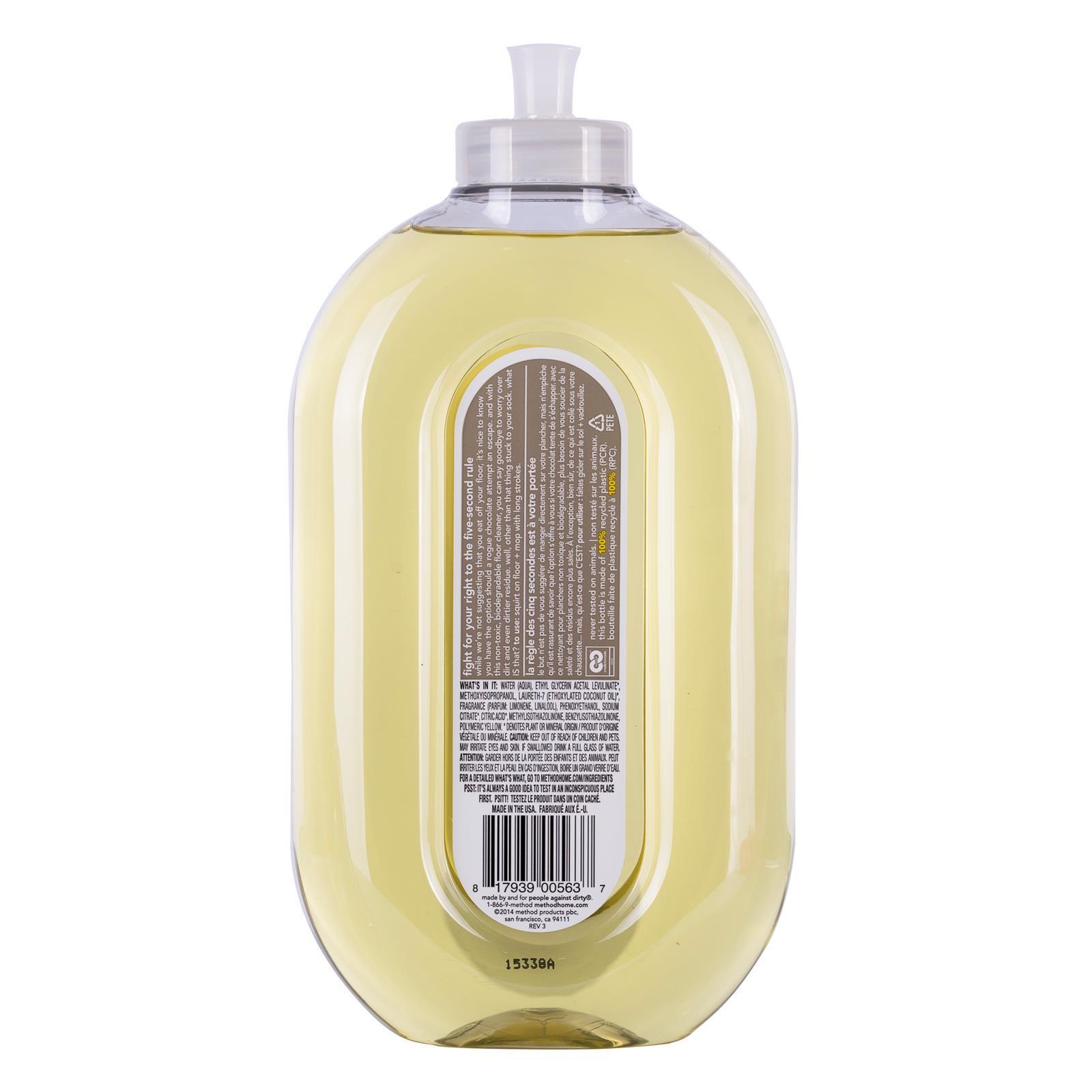 method squirt + mop non-toxic and biodegradable hard floor cleaner 739ml- lemon ginger