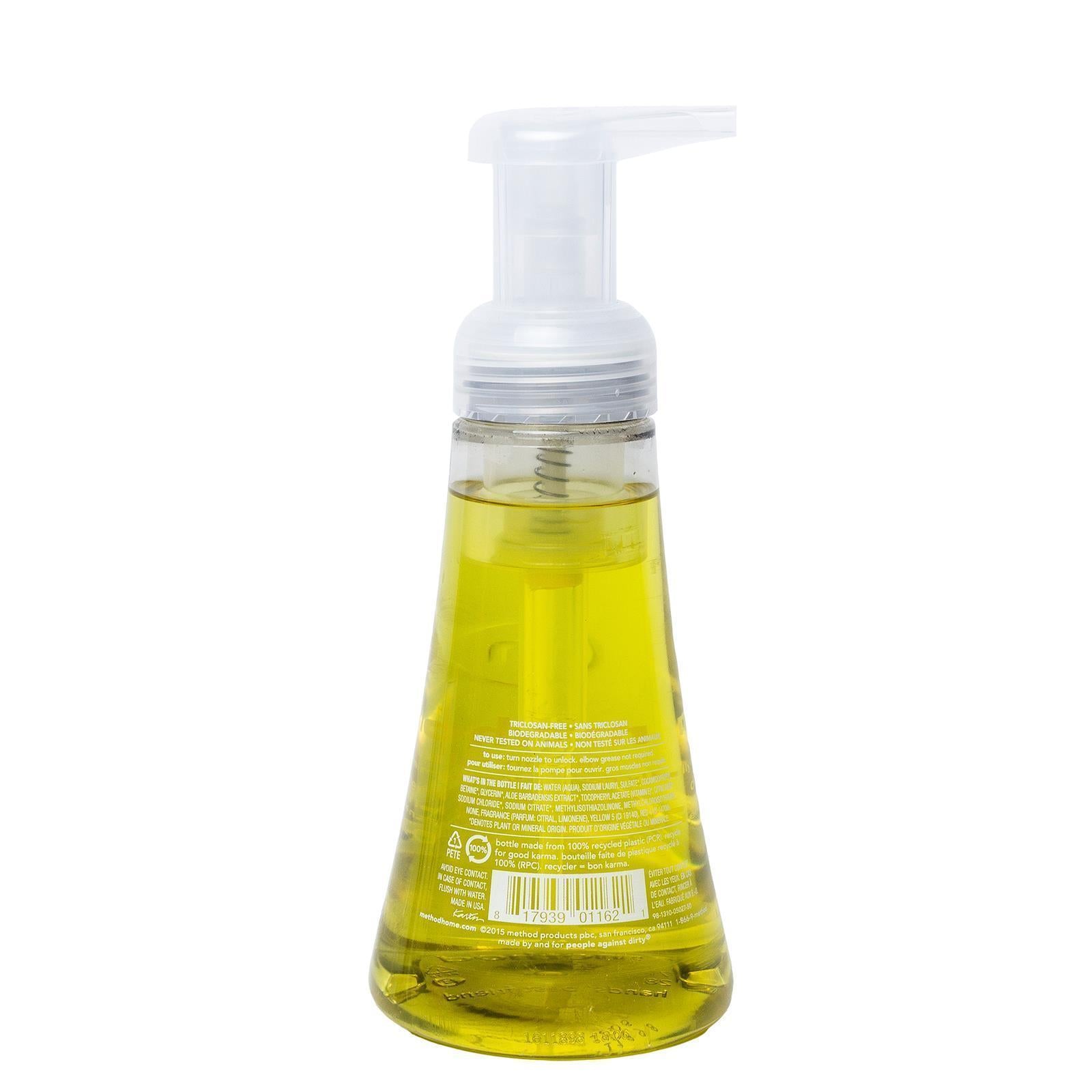 method foaming hand wash 300ml - lemon mint