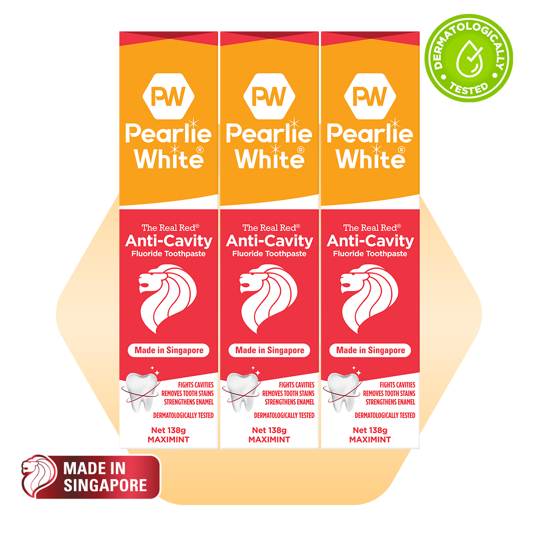 The Real Red® Anti-Cavity Fluoride Toothpaste 138gm - Triple Pack