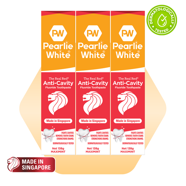 The Real Red® Anti-Cavity Fluoride Toothpaste 138gm - Triple Pack