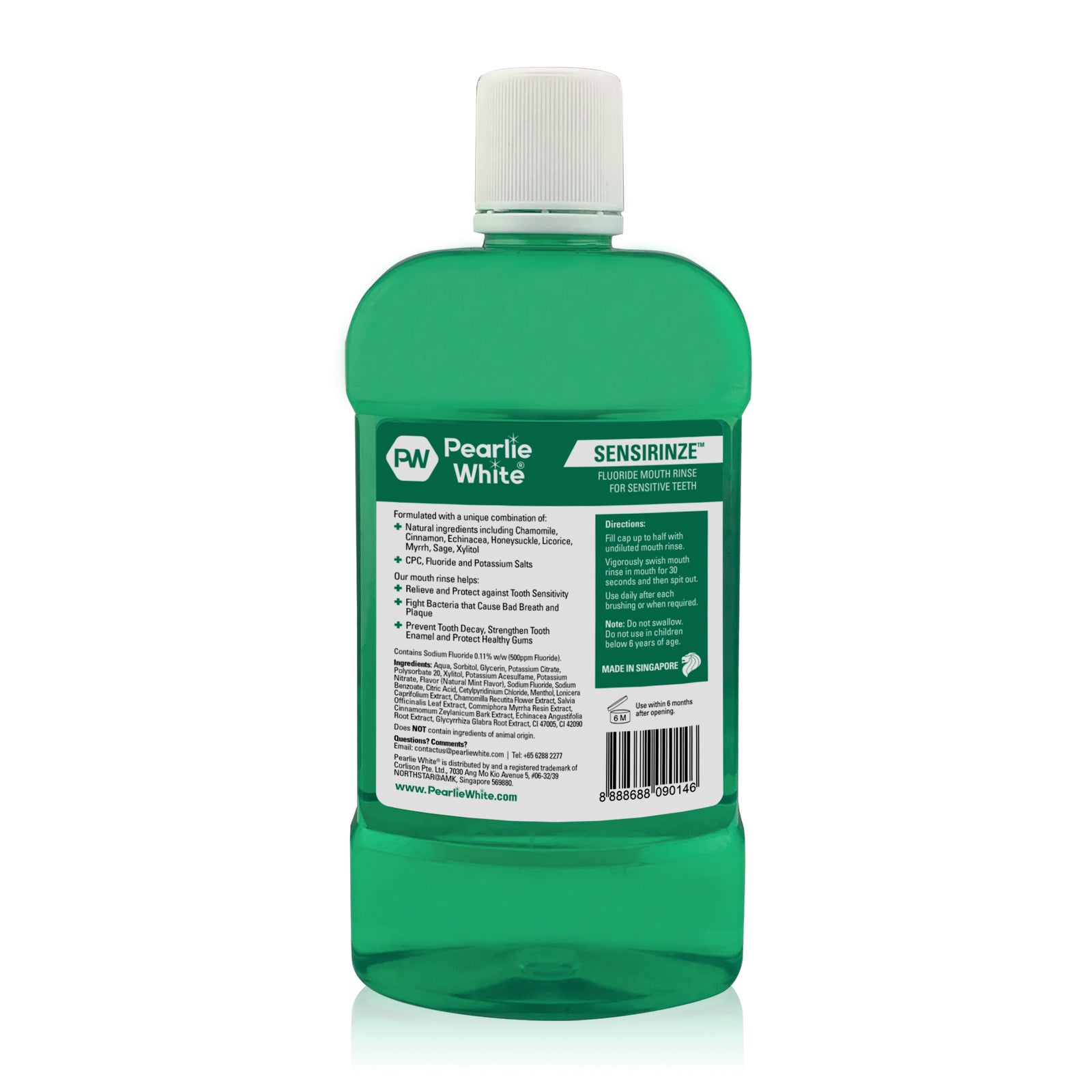 Sensirinze™ Fluoride Mouth Rinse for Sensitive Teeth 750ml [Expires Sept 2024]