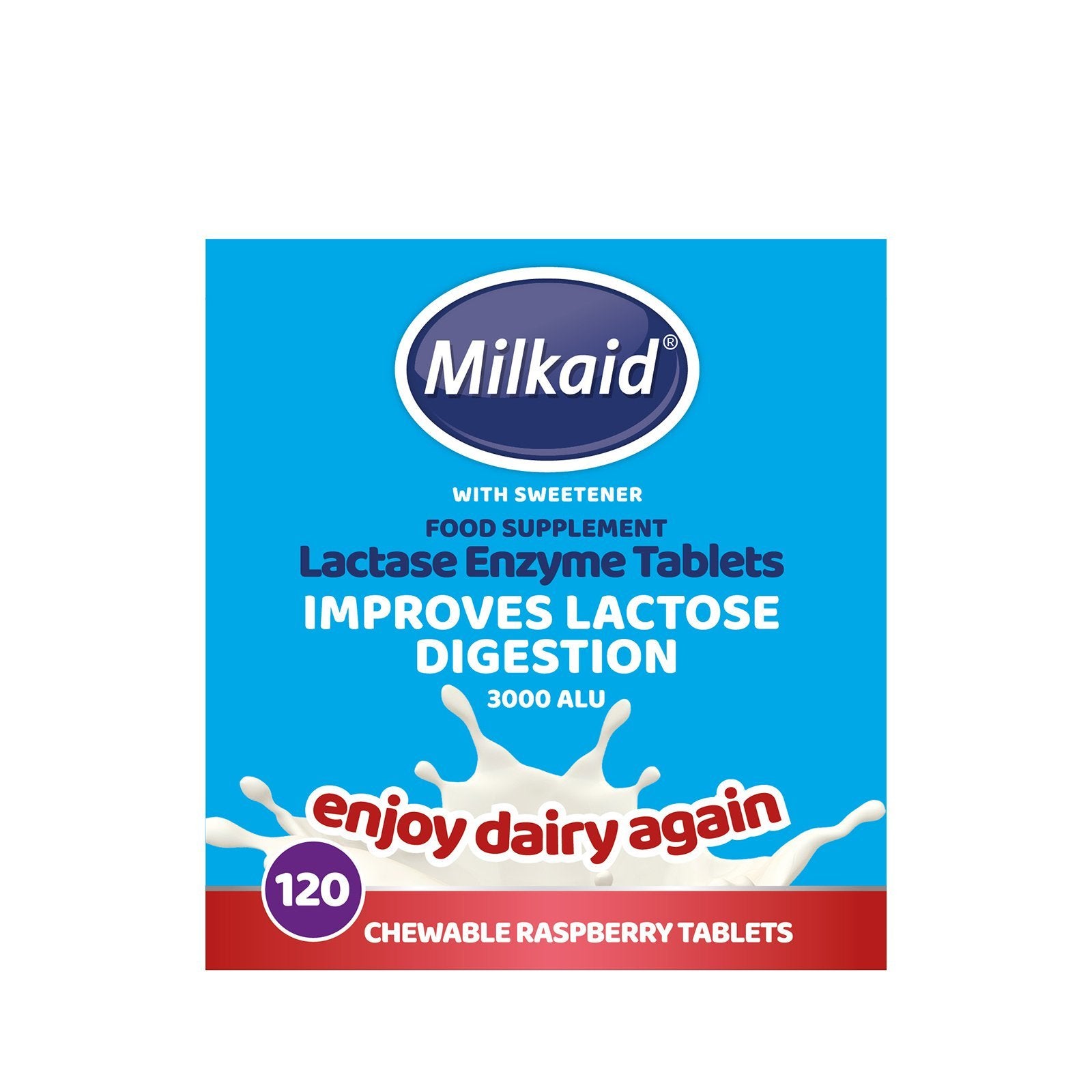 Milkaid Lactase Enzyme Tablets 120's