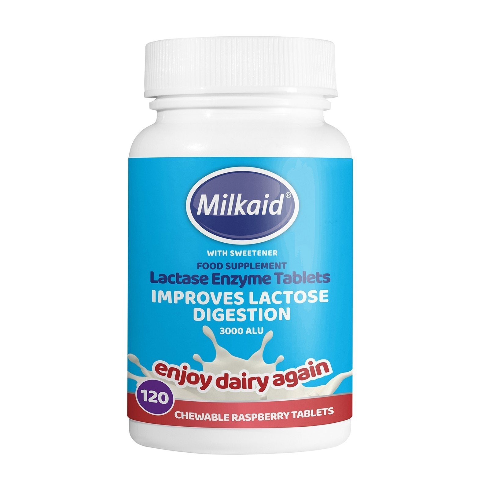 Milkaid Lactase Enzyme Tablets 120's