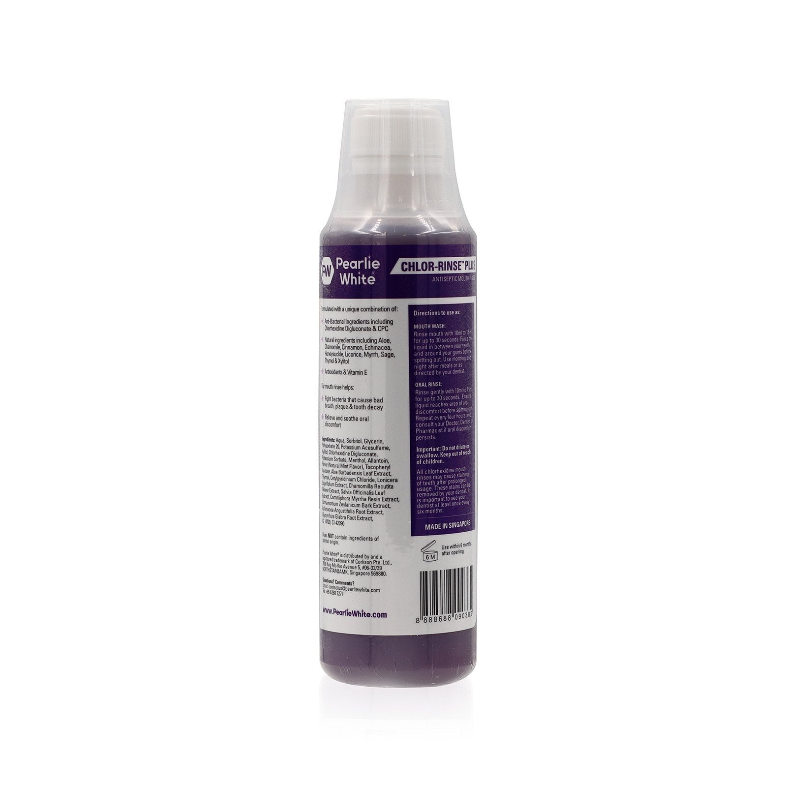 Chlor-Rinse Plus Antiseptic Mouth Rinse 250ml - Triple Pack