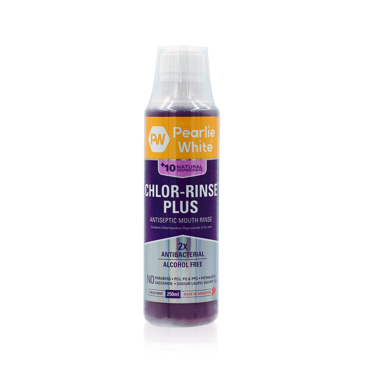Chlor-Rinse Plus Antiseptic Mouth Rinse 250ml | Pearlie White