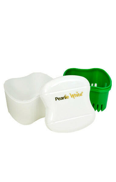 Denture Bath - Denture Container With Rinsing Basket